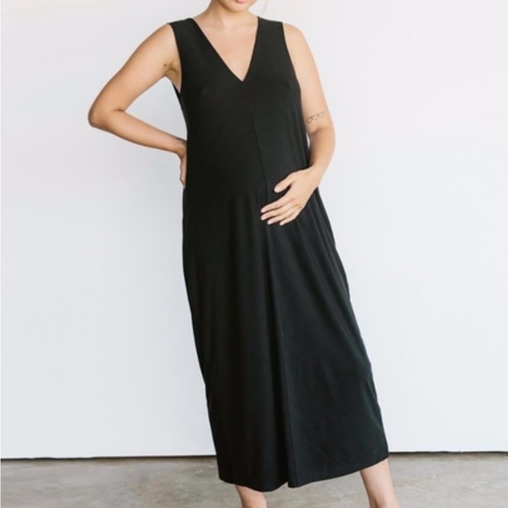 Storq Maternity V Neck Dress